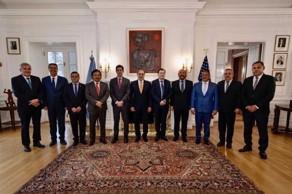 Gustavo Sáenz y el resto de los gobernadores norteños participaron de su primera reunión en Estados Unidos
