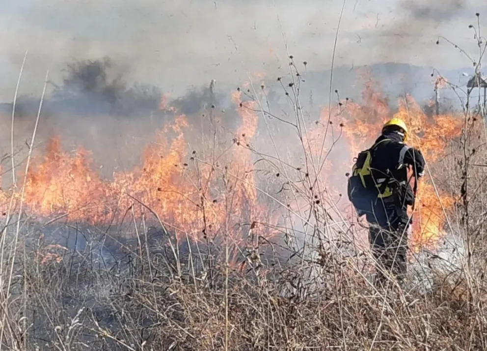 Los bomberos continúan trabajando para contener los incendios en el norte de la provincia