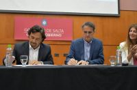 Gustavo Sáenz anunció junto a Gabriel Katopodis una serie de obras públicas