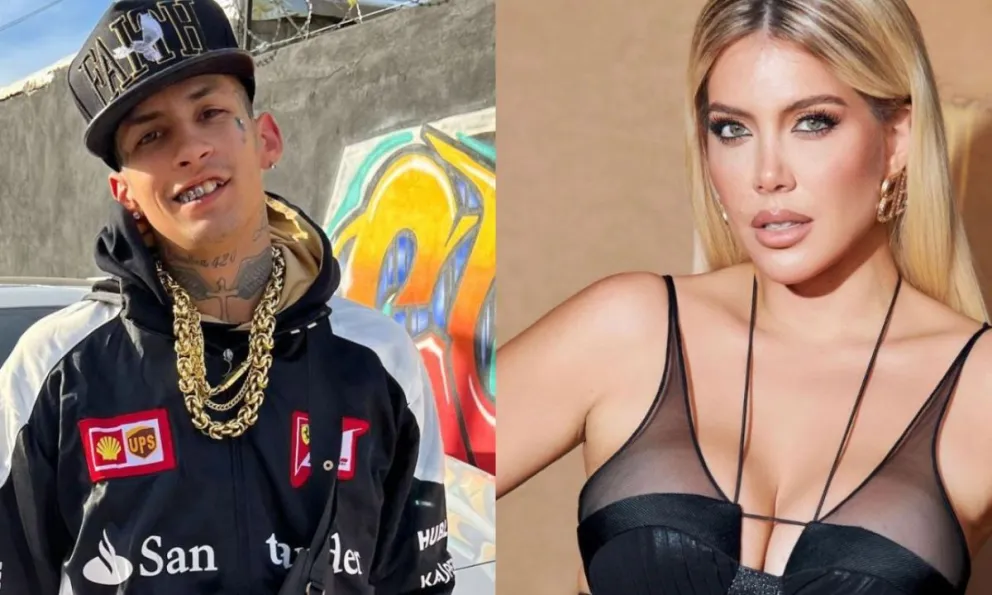 Ya no se esconden: L-Gante llevó a Wanda Nara a una lujosa fiesta y se mostraron muy unidos