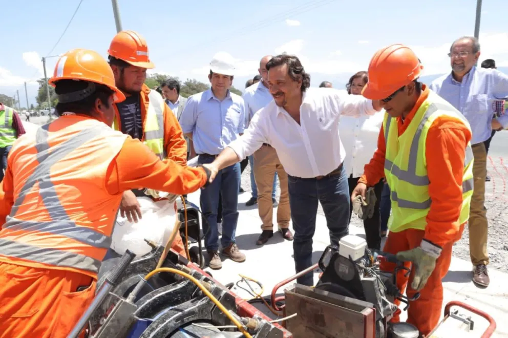 Gustavo Sáenz visitó Cerrillos para tratar el Presupuesto 2023 y supervisar el avance de diversas obras