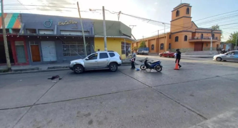 Mañana accidentada: iba a toda velocidad, no respetó la prioridad de paso y lo terminaron chocando