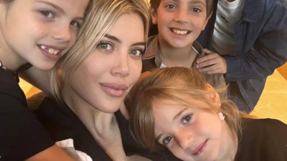 Esto hizo Wanda Nara para que sus hijos la perdonaran por el escándalo de L-Gante