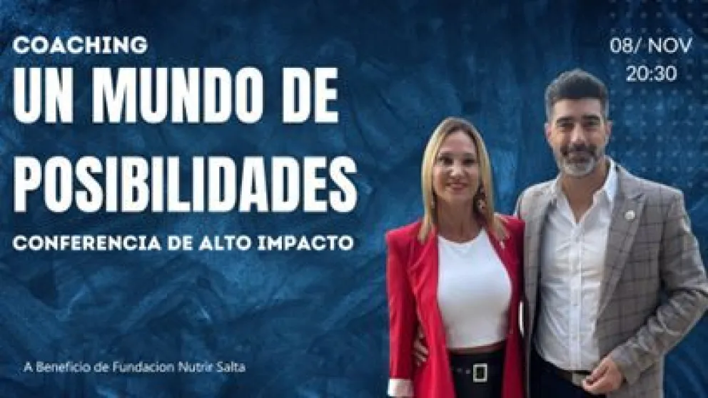 Una renombrada escuela de coaching llega a Salta con una conferencia benéfica