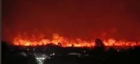 Los incendios no dan tregua en Orán, el cañaveral de SEBOARD totalmente cubierto por las llamas