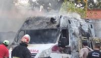 Investigan si el incendio de las ambulancias en Orán fue intencional
