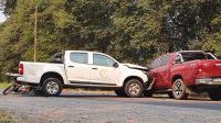 Los accidentes nunca faltan en Salta: dos camionetas y una moto chocaron entre sí