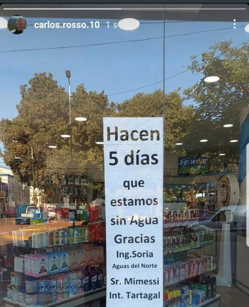 Tartagalenses estuvieron días sin agua, hasta que Mario Mimessi "se activó" y pidió ayuda