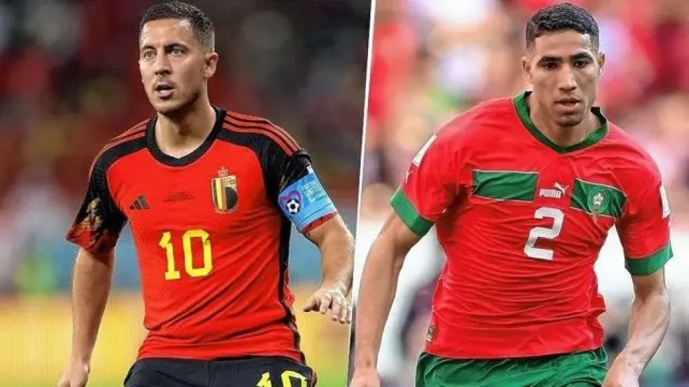 Bélgica 0-2 Marruecos, el equipo Marroquí se impuso sobre el seleccionado Belga.
