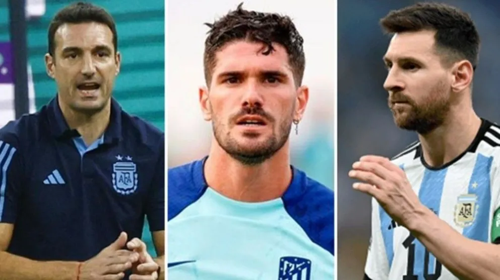 El reclamo de Messi y Scaloni a Rodrigo De Paul por su bajo nivel en el Mundial