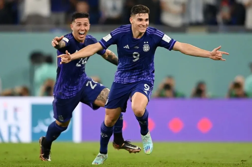 Su gran actuación con la Selección Argentina disparó el precio de Julián Álvarez