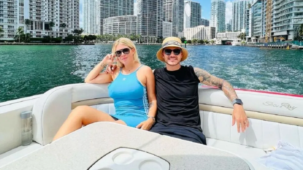 Muy acaramelados: así fue el fogoso reencuentro de Wanda Nara y Mauro Icardi en Argentina