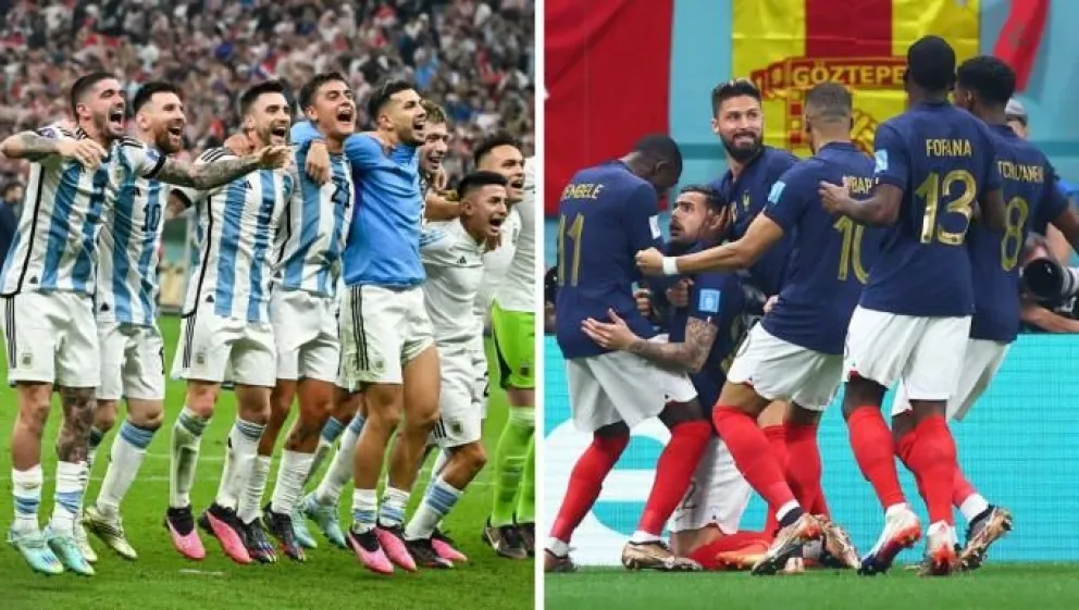 ¡Llegamos a la final del Mundial! Conocé los antecedentes entre la Selección Argentina y la Francesa