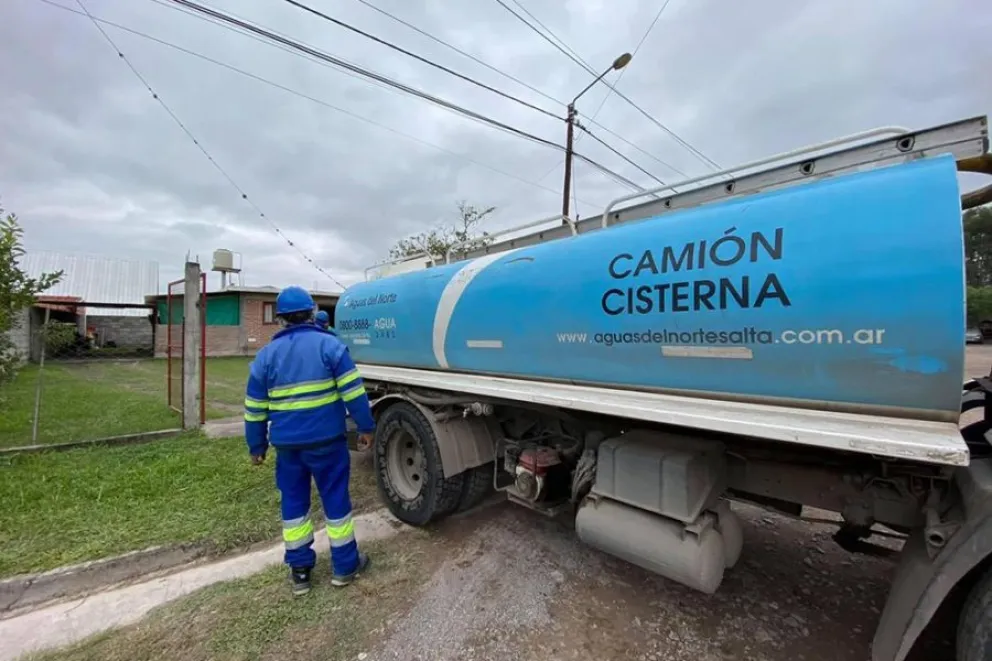 Aguas del Norte informó cuáles son los barrios que se encuentran sin servicio a causa del temporal
