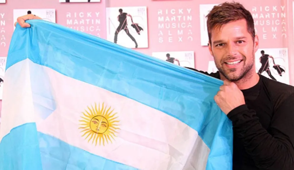 Ricky Martin se sumó a los festejos de Argentina y terminó descontrolándose
