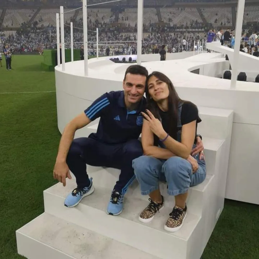 Estas son las imagenes de cada uno de los jugadores y Lionel Scaloni, luego de haberse consagrado campeones del mundo