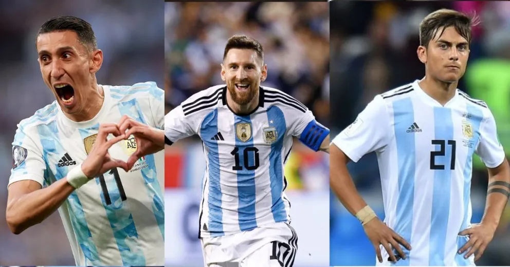 Lionel Messi, Paulo Dybala y Ángel Di María arribaron a Rosario luego de los festejos con los hinchas