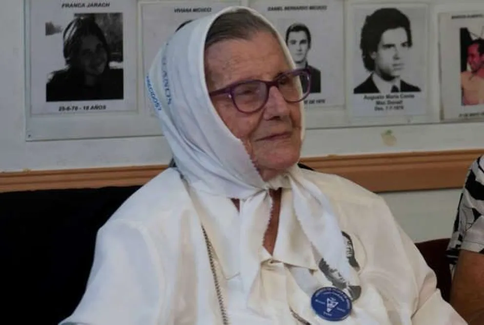 Tras largos años de luchar por Justicia, falleció la Madre de Plaza de Mayo Haydée Gastelú