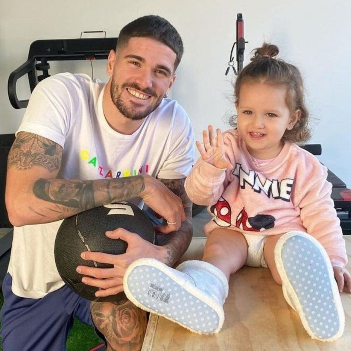 RODRIGO DE PAUL Y SU HIJA FRANCESCA