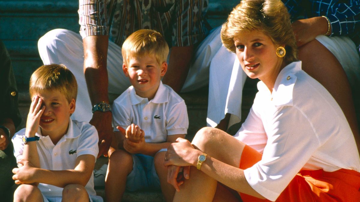 PRINCESA LADY DI CON SUS HIJOS