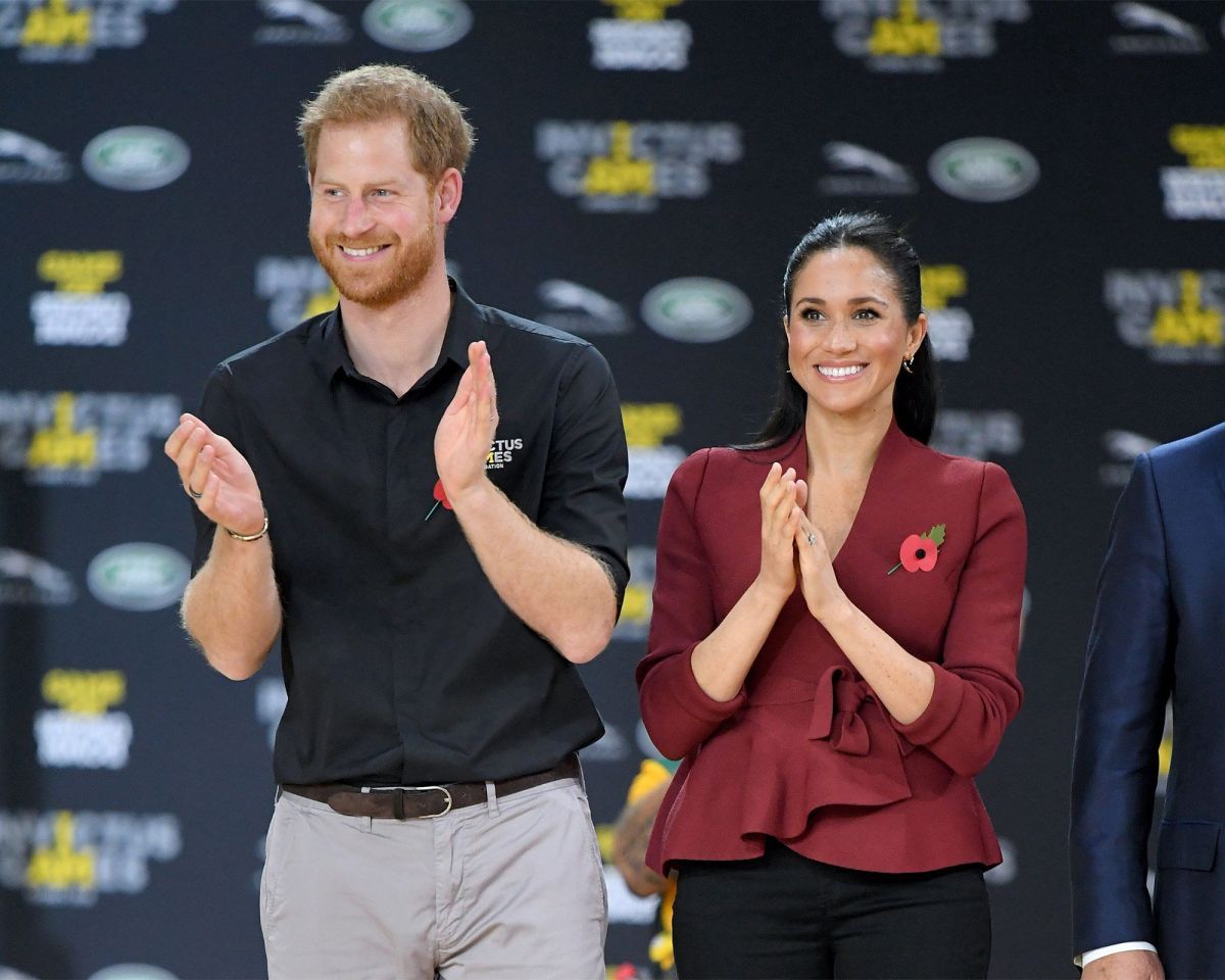Harry y Meghan Markle en la gira por Australia.