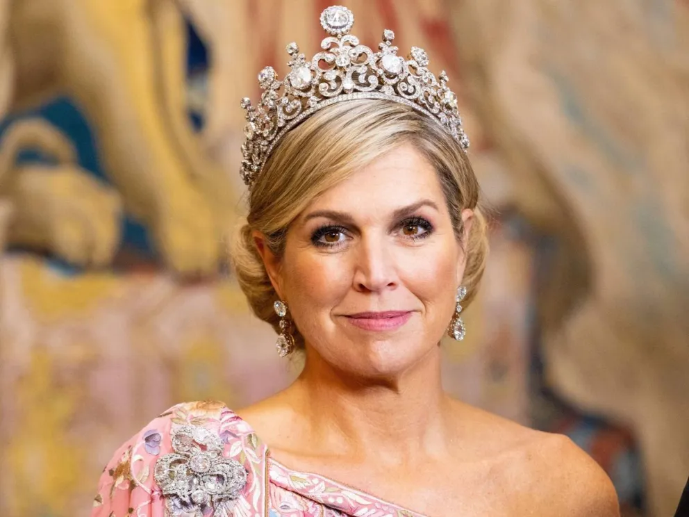 El exclusivo y glamoroso look que vistió la Reina Máxima de Holanda en la fiesta de Navidad