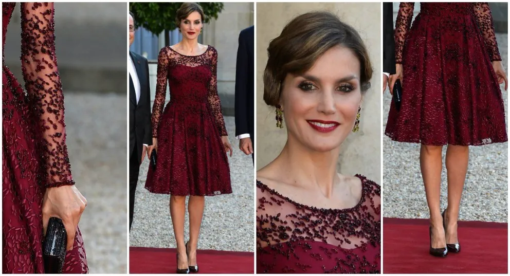 La reina Letizia se anima a los vestidos con transparencia y se lleva todas las miradas