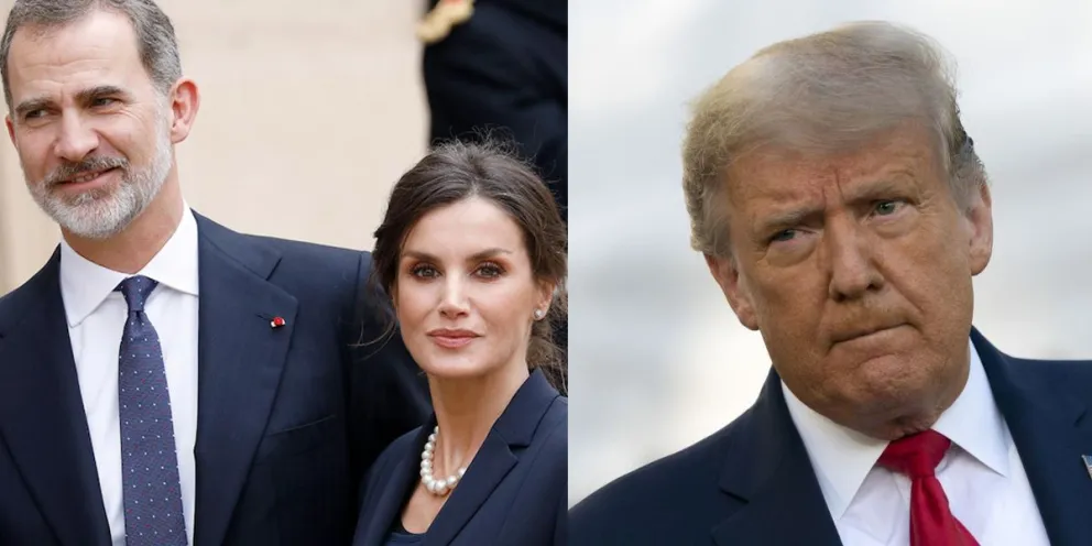 El motivo de la sorpresiva reunión entre el rey Felipe VI y la reina Letizia con Donald Trump y su familia