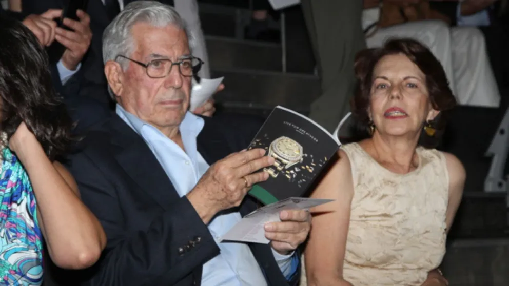 Mario Vargas Llosa y  su exesposa Patricia Llosa