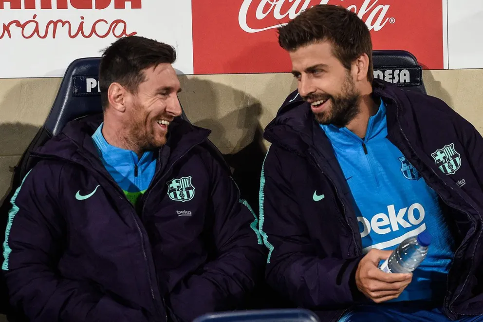 Gerard Piqué y Lionel Messi