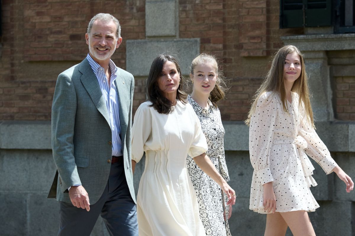 Felipe VI y su familia.