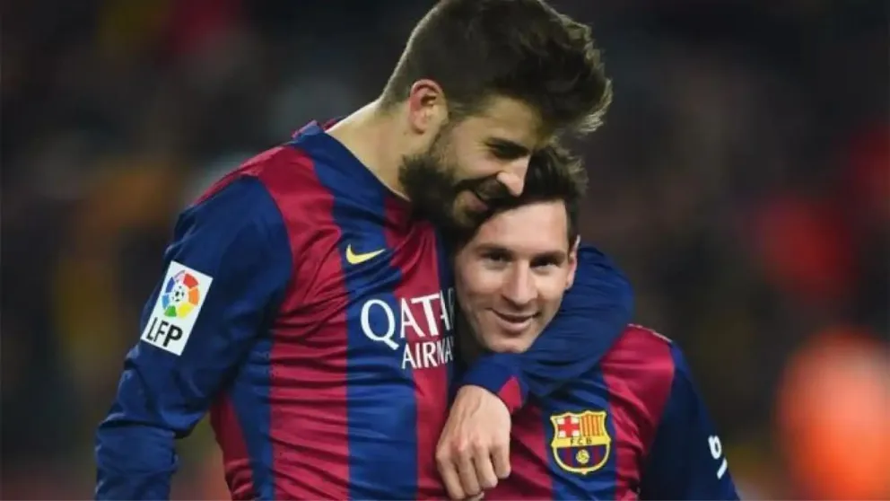 Lionel Messi y Gerard Piqué