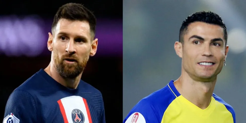 Antes del enfrentamiento con Cristiano Ronaldo, Lionel Messi recibió un regalo que lo hizo reír 