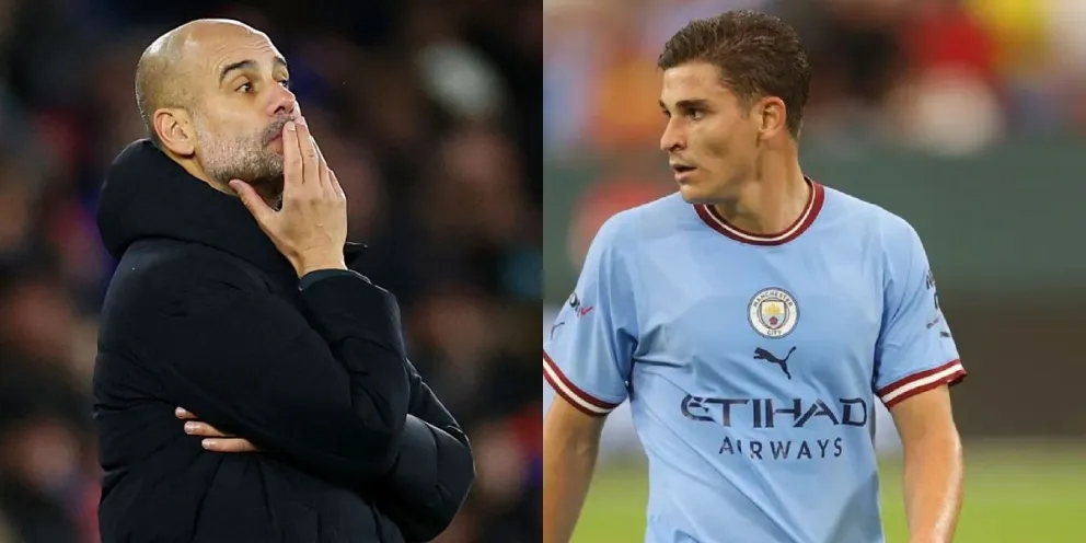 La relación empeora: Pep Guardiola apuntó fuerte contra Julián Álvarez y le exigió algo insólito