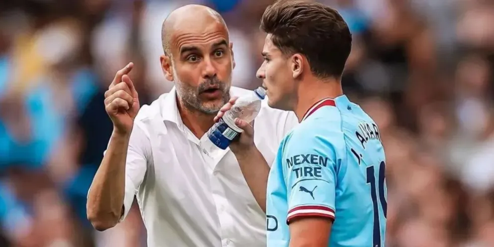 Julián Álvarez afectado por una inesperada decisión de Pep Guardiola sobre Erling Haaland 
