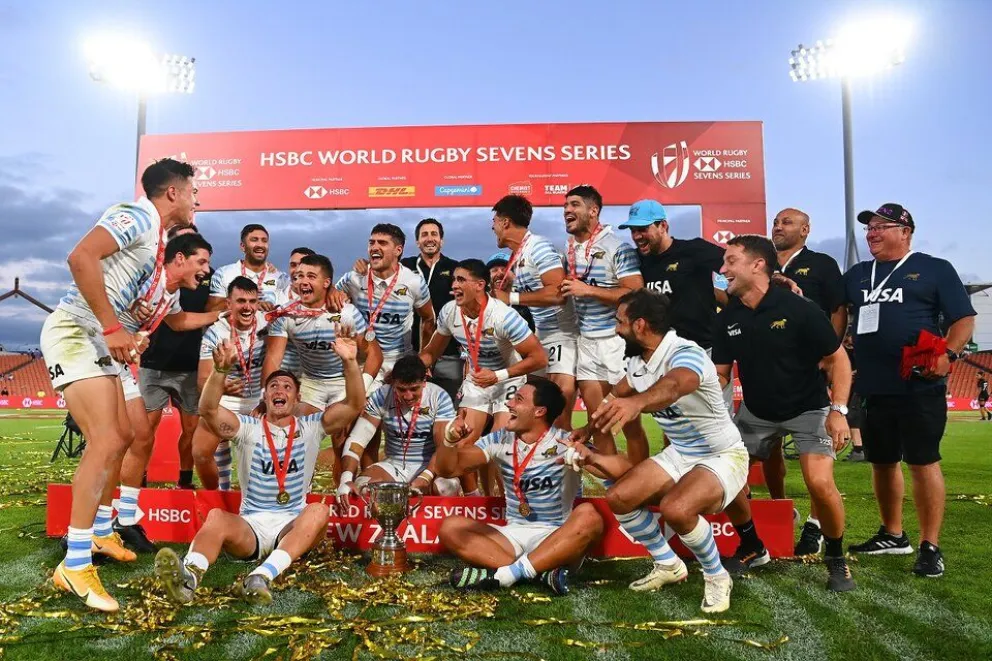 Los Pumas le ganaron a los All Blacks y son campeones del seven de Nueva Zelanda