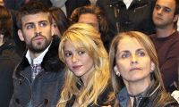 Gerard Piqué, Shakira y Monserrat Bernabeu