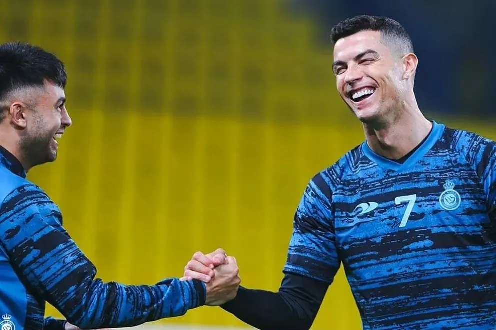 La desopilante interacción entre Cristiano Ronaldo y el Pity Martínez que se volvió viral