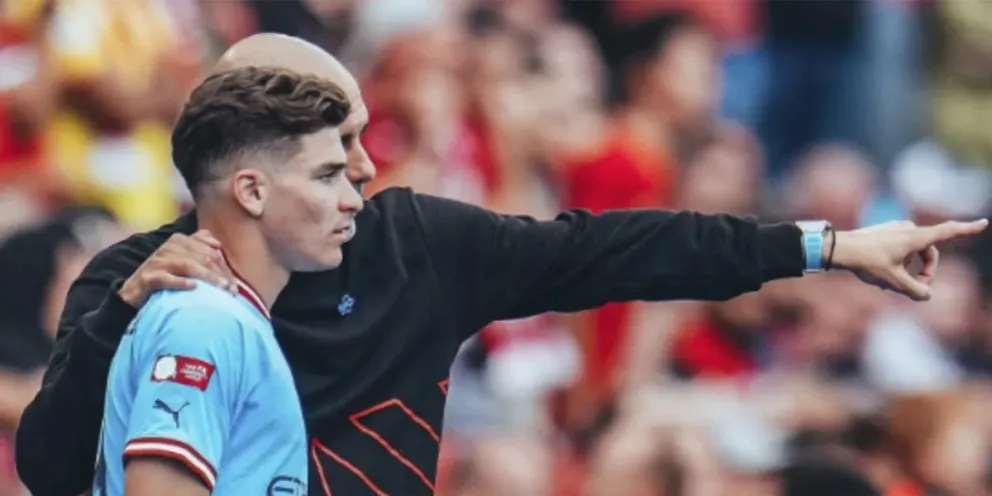 Conmueve, el video que muestra la tristeza de Julián Álvarez por la decisión de Guardiola
