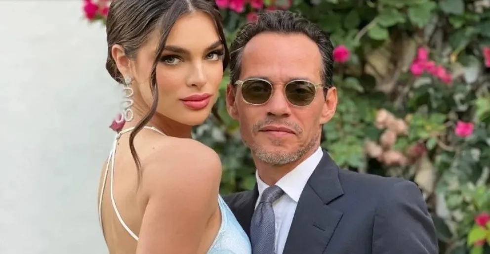 Emotivo momento: Marc Anthony rompe en llanto en su boda con Nadia Ferreira 