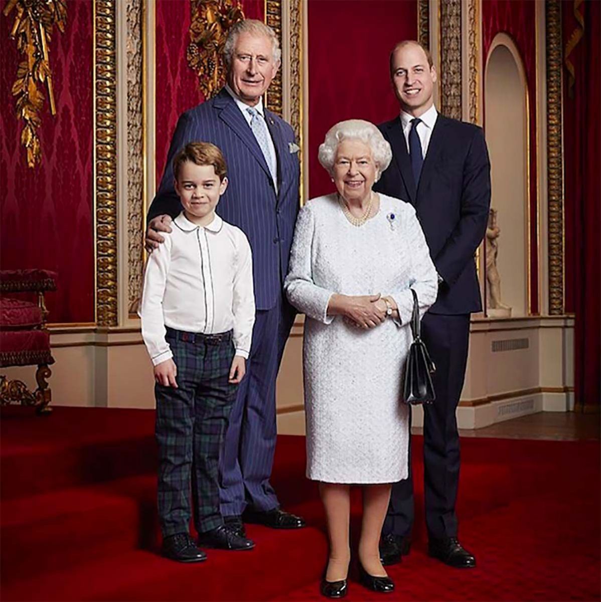 Isabel II y los herederos a la corona.