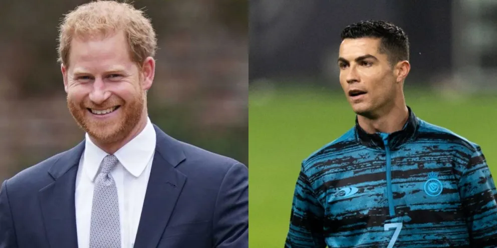 El inesperado y curioso vínculo entre Cristiano Ronaldo y el príncipe Harry 