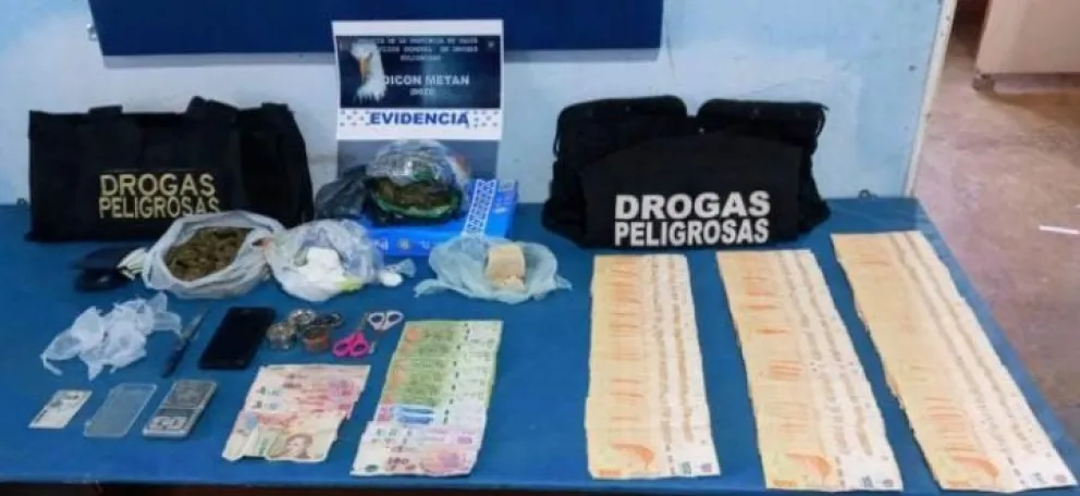 Allanamiento en Metán: efectivos policiales capturaron más de 4.700 dosis de drogas