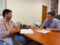 Aguas del Norte: Ignacio Jarsún inicia un trabajo en conjunto para optimizar el servicio en el Tala y en Santa Victoria