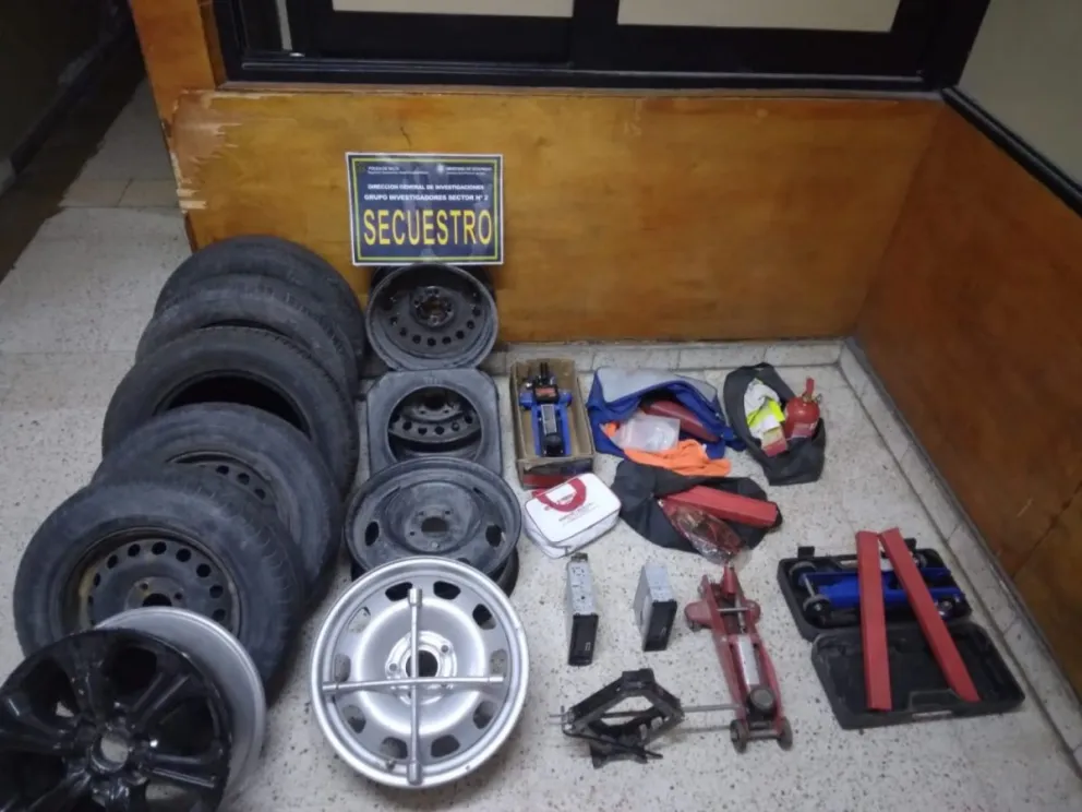 Detienen a pareja por robo de autopartes en Salta