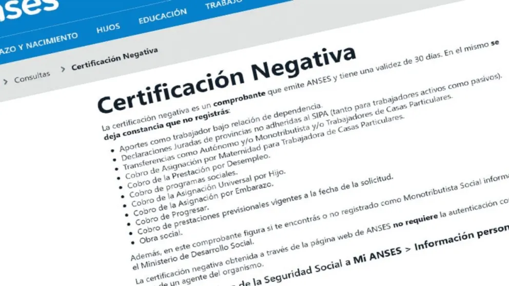 Mi ANSES: seguí estos sencillos pasos para solicitar la Certificación Negativa y saber qué beneficios cobrás