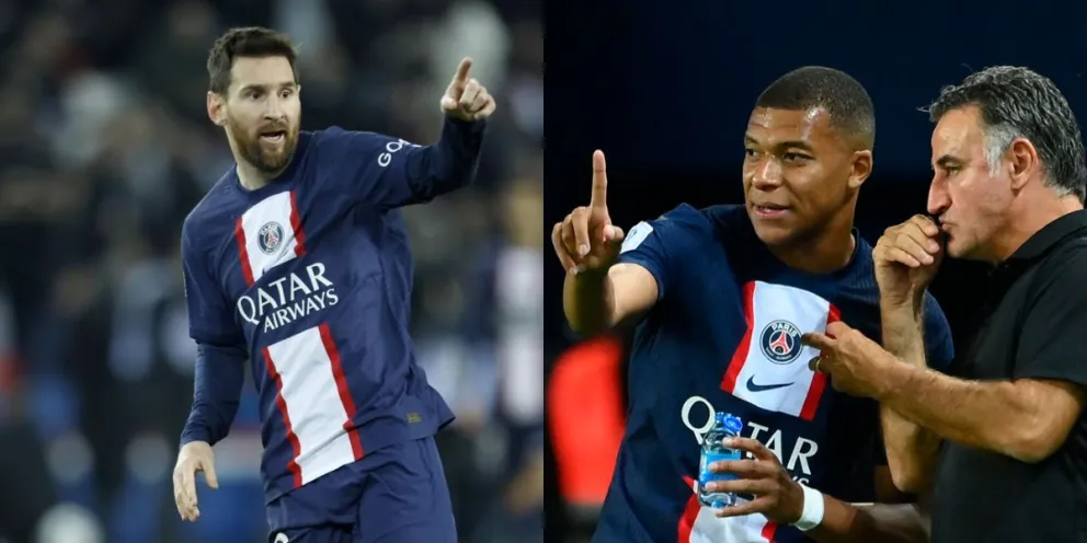 Christophe Galtier de cómplice: esto hizo Kylian Mbappé para humillar a Lionel Messi en el PSG