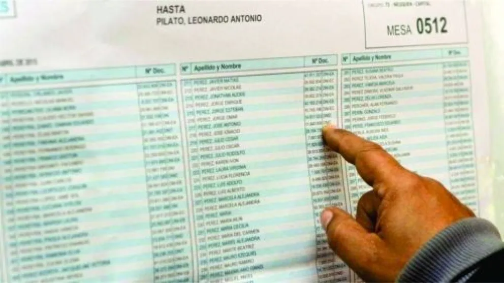 Elecciones 2023: Desde mañana se podrán ver los padrones provisorios