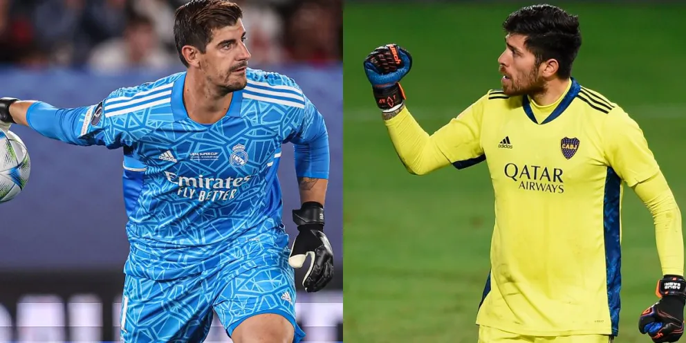 El gravísimo error de Courtois ante el Liverpool que Agustín Rossi celebra desde Arabia Saudita