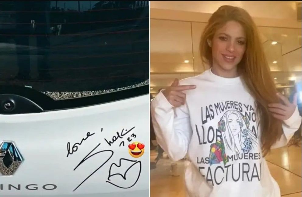 La firma de Shakira.
